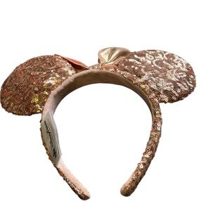 Disney Glittering Sequin Mouse Ears Headband - Gold